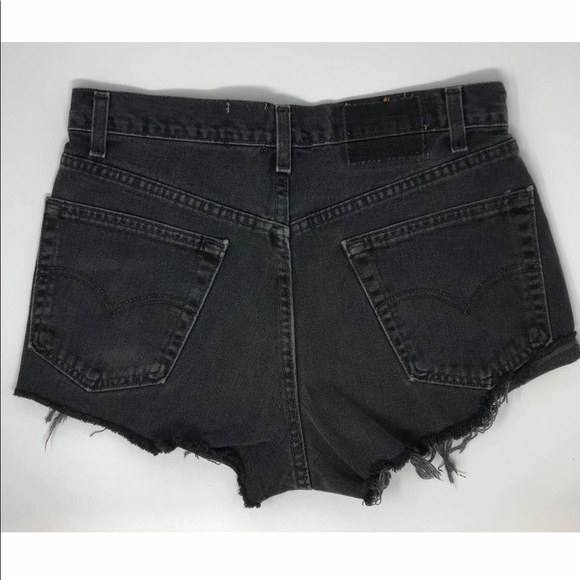 LF furst of kind lace up front frayed denim shorts - Picture 6 of 7